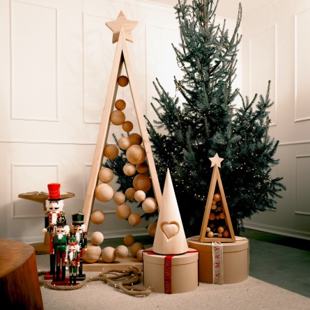 alberi di Natale in legno